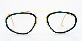  Shiny Golden w Pearly C Inlays Glasses by Romolo Cianci M10K