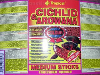 300 Grams GENUINE TROPICAL CICHLID/AROWANA STICKS