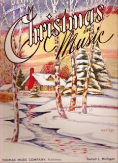 Vintage Accordion Christmas in Music Song Book 15 Classic Carols with