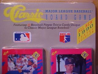 1990 Classic MLB Baseball Board Game Travel Edition