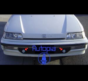 88 1991 Honda Civic DX LX Fog Lights Driving Lamp 89 90 oz Kit Pair