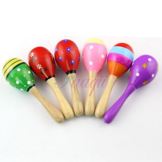 1x small wooden ball children s toys percussion musical instruments