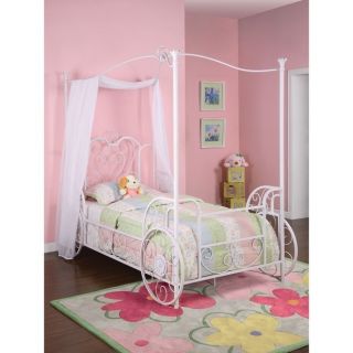 Cinderella Princess Carriage Canopy Bed Frame Girls Twin Youth Size