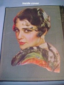 Vintage 1920`s `30s Movie Star Scrapbook ~ 35 Double Pages of Old Star