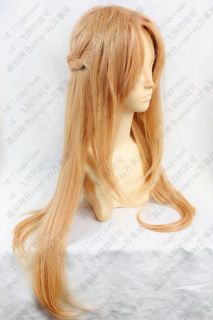 Sword Art Online Asuna Yuuki long cosplay wig 80cm  + wig