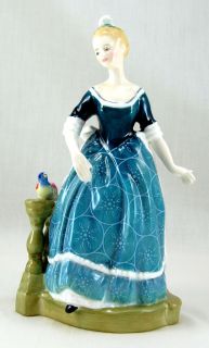 Royal Doulton Clarinda HN2724 Figurine 8 625 Woman Blue Dress Circles