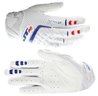 JT Racing Evo Protek Fader Gloves   Red/Wht/Blue 2013