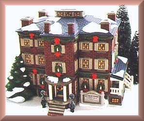 Old Chelsea Mansion w Night Before Christmas New Department Dept 56