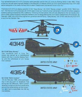  item decal set guns a go go the ach 47a chinook in vietnam company