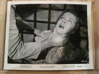 Photograph of Cleo Moore Being Strangled in 1955s Hold Back Tomorrow
