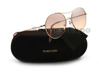 New Tom Ford Sunglasses TF 145 Gold 28g Claude Auth