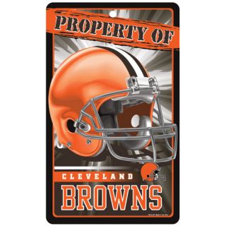  Cleveland Browns Property of Sign 7 25"X12"