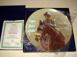 Fred Stone Horse John Henry Chris McCarron Up Plate