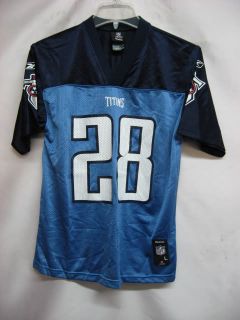 Tennessee Titans Chris Johnson Light Blue NFL Youth Jersey Small 8