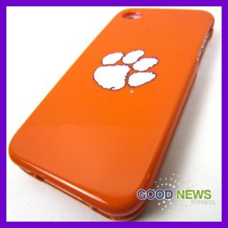  Sprint A&T Apple iPhone 4 4S   Clemson Tigers Hard Case Phone Cover