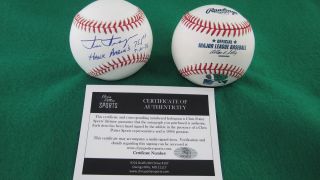 Dick Drago Signed OMLB Baseball Hank Aarons 755th 7 20 76