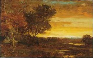 George Herbert McCord Antique Listed Hudson River School Forest Oil