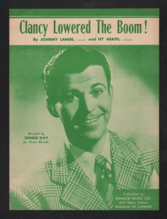 Clancy Lowered The Boom 1948 Dennis Day