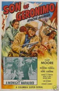Son of Geronimo Clayton Moore 15 Chapter Serial DVD