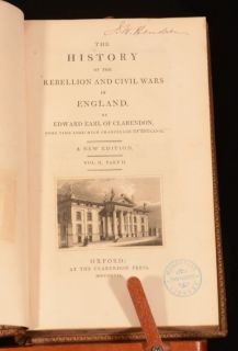  History of The Rebellion and Civil Wars in England E Clarendon