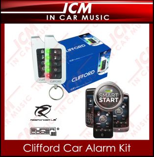 Clifford Car Alarm & Remote SmartStart iPhone Android BB GPS Tracking