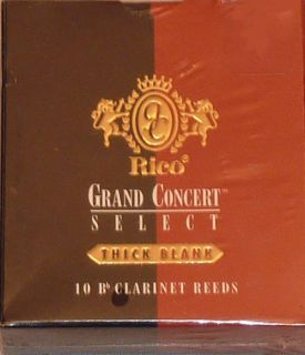 description grand concert select bb clarinet reeds thick blank 2 0
