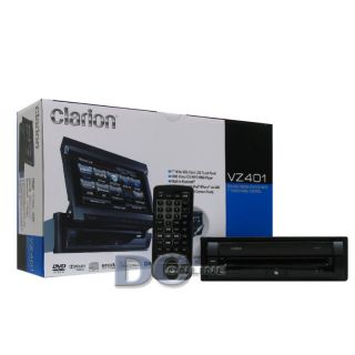 Clarion VZ401 7 Flip Out LCD Touchscreen Car Audio DVD CD Receiver w