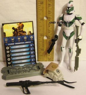 Star Wars The Clone Wars CW35 Loose Figure Clone Trooper Draa Complete