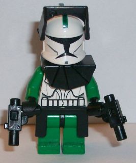 Lego Star Wars Clone Wars Custom Commander Gree w/ Battle Gear & 2