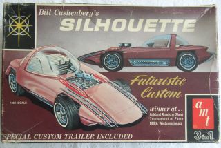 old vintage classic car plastic model kit AMT Silhouette Futuristic
