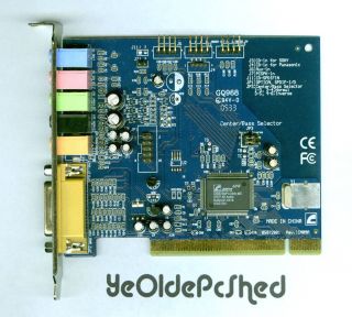   AW850 Deluxe Cobra PCI V3 27 Sound Card CMI8738 C3DX 6CH MX Chipset