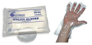 500 New Plastic Utility Gloves Cypress Medical 26 04 Polyethylene 5