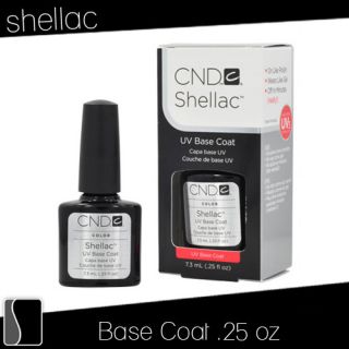 CND Shellac Base Coat Gel UV Nail Polish 0 25 oz Manicure Soak Off