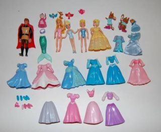 Lot of Disney Polly Pocket Princess Prince Philip Clothes Shoes