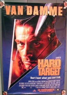 1993 Movie Poster Hard Target Jean Claude Van Damme