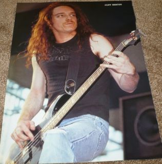 Cliff Burton Pinup clipping Concert Bass Metallica