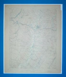  Elkins Beverly West Virginia 1907 Color Topo Map