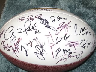 2010 Green Bay Packers Team Signed Autograph Football