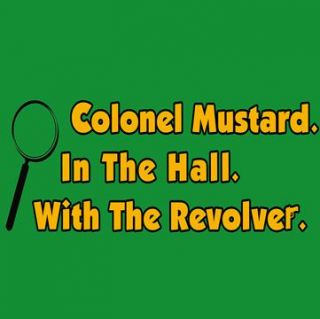 Colonel Mustard T Shirt Clue Board Game Shirt