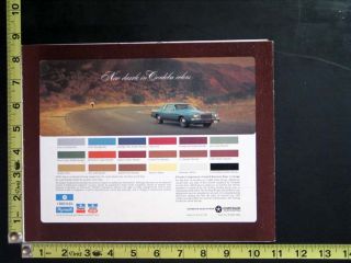Original 1977 Chrysler Cordoba Showroom Sales Brochure