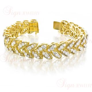 Van Cleef Arpels Estate Circa 1960s 18K Yellow Gold Diamond Bracelet