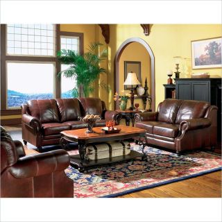 Coaster Furniture Tri Tone Top Grain Leather Sofa