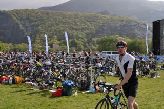 The bike transition area was a well organised setup, reflecting the