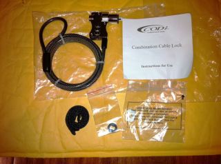 Codi 4 Digit Combination Notebook Titanium Cable Lock for Mac and PC