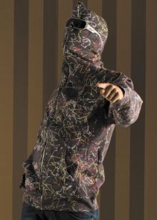 sombrio maple sketch fleece zip hoody 2009 street fit hoody with