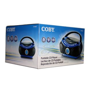 Coby Portable Boombox CD Player Radio Personal Blue New