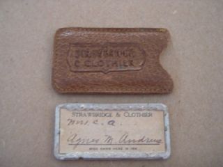 Vintage Strawbridge Clothier Plate Credit Charge Card