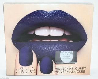 X1 Ciate Ciaté Velvet Manicure Nail Polish Blue Suede RARE Sold Out