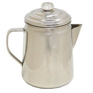 Coleman Stainless Steel Coffee Pot Percolator Camping