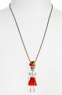Betsey Johnson Rio Fruit Girl Skeleton Pendant Necklace